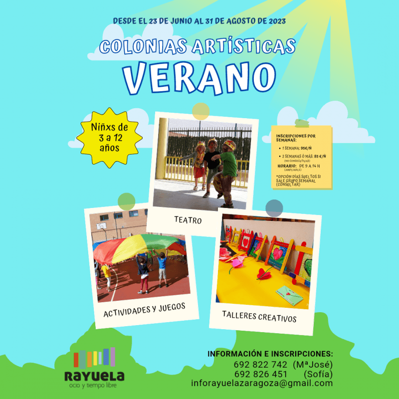 Colonias artísticas de verano Rayuela