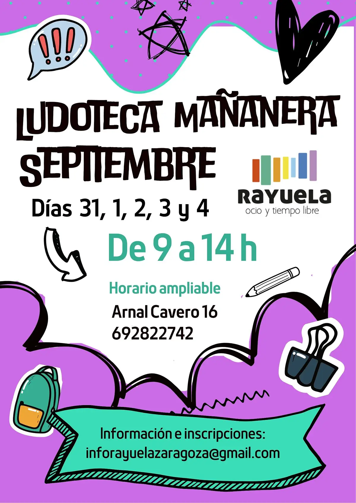 Ludoteca Mañanera en Septiembre 2026